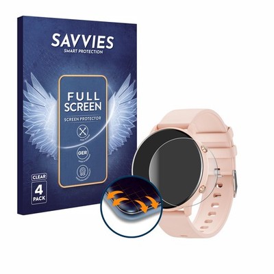 4x Full-Screen Schutz Folie für Hwagol Smartwatch G25 1.39'' 3D Edge Display