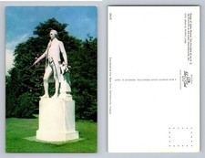 Charlottesville, VA-Virginia, James Monroe Statue Lawn Highland Vintage Postcard