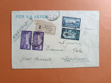 LIBIA ALCUNI FRANCOBOLLI XII FIERA SU BUSTA DA BENGASI