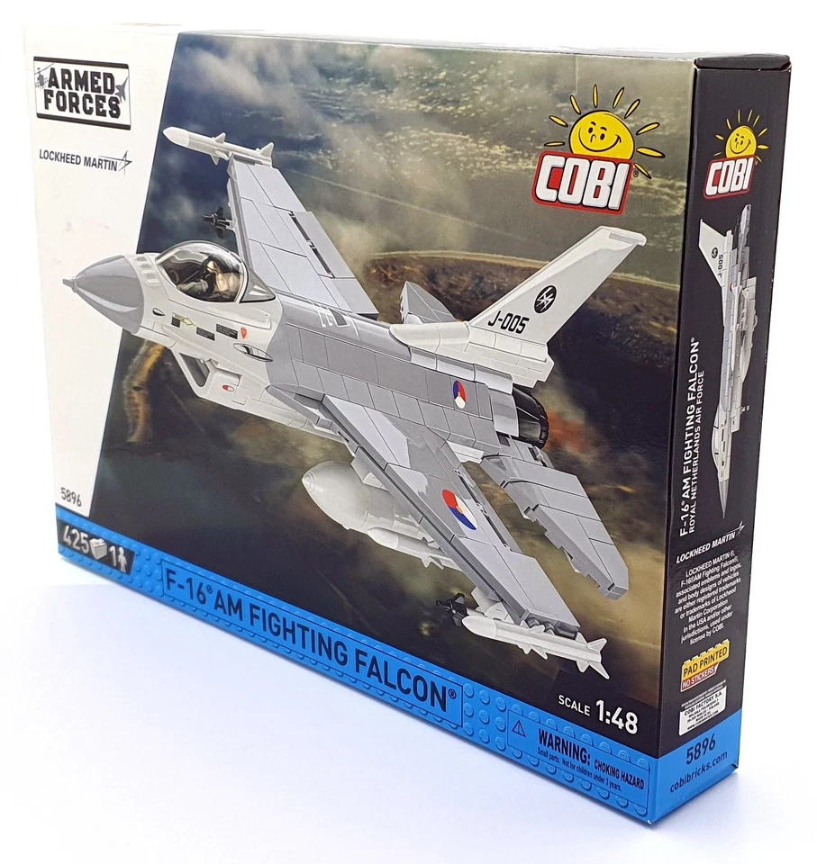 Cobi Bricks 1/48 Scale 5896 - F-16 AM Fighting Falcon Aircraft - Netherlands - Image 4 of 4