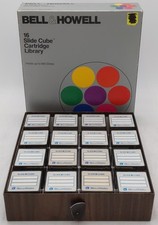 Bell Howell 072706 16 Slide Cube Cartridge Library EX/Box