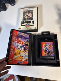 Sega Genesis 2 Video Games 2 Controllers And Console Black MK-1631