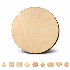 2cm Wooden Shape Tag Craft Decoration Blank Plywood - Quantity Discount