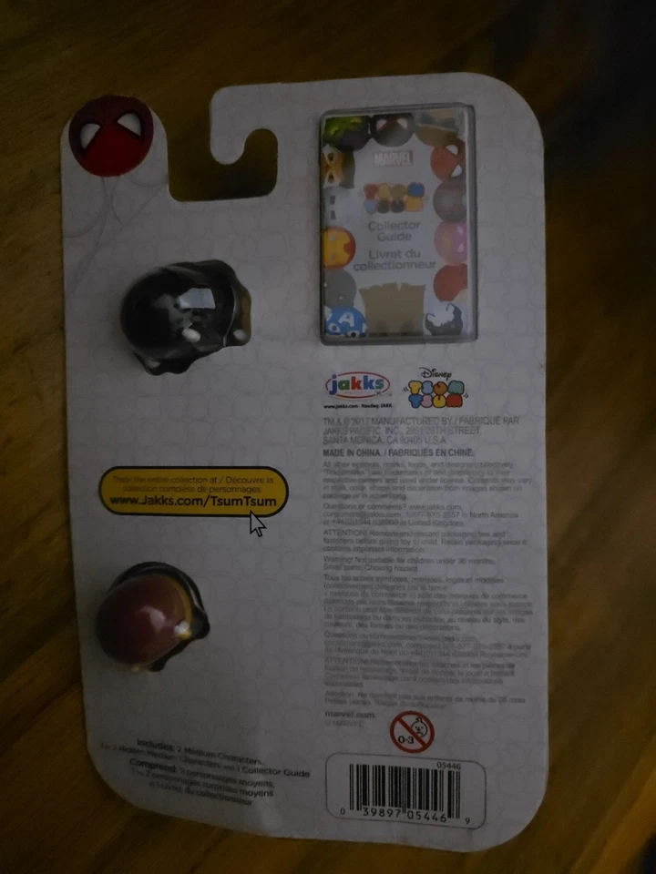 Disney Marvel Tsum Tsum Series 4 PUNISHER/BARON ZEMO/TSUMPRISE 3 Pk Hard To Find - Image 2 of 2