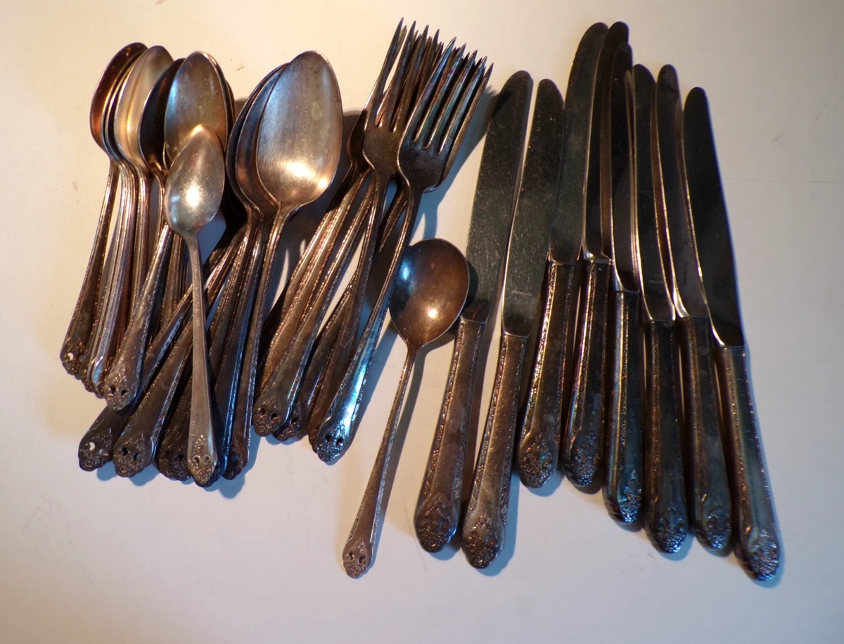 Holmes & Edwards 1900-1940 Flatware-Set Antique US Silver-Plated