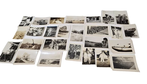 Vtg Military Photograph Lot 1944 1945 WWII 80+ Pictures Planes Ships Uniforms