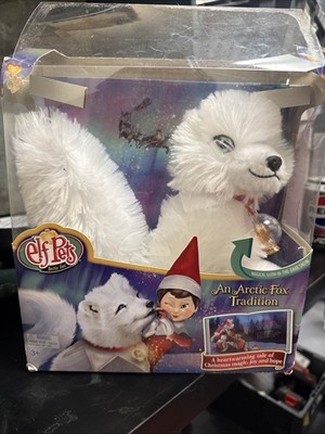 Die Elfe im Regal Elfe Haustiere Polarfuchs Plüschtier mit Bilderbuch Box beschädigt