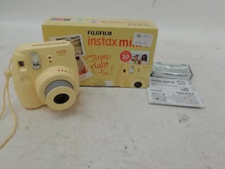 Fujifilm Instax Mini 8 Instant Film Camera Yellow Boxed Accessories