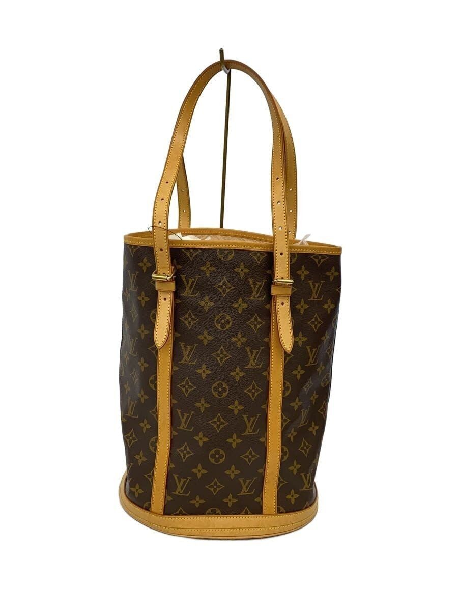 LOUIS VUITTON Tote Bag Bucket GM Monogram Canvas BRW PVC Used