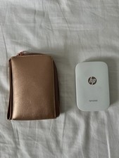 HP Sprocket Portable Photo Printer White/Rose Gold with Case (untested)