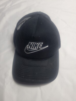 Nike Sportswear Classic99 Logo Hat Black/ White Snapback Cap Mesh