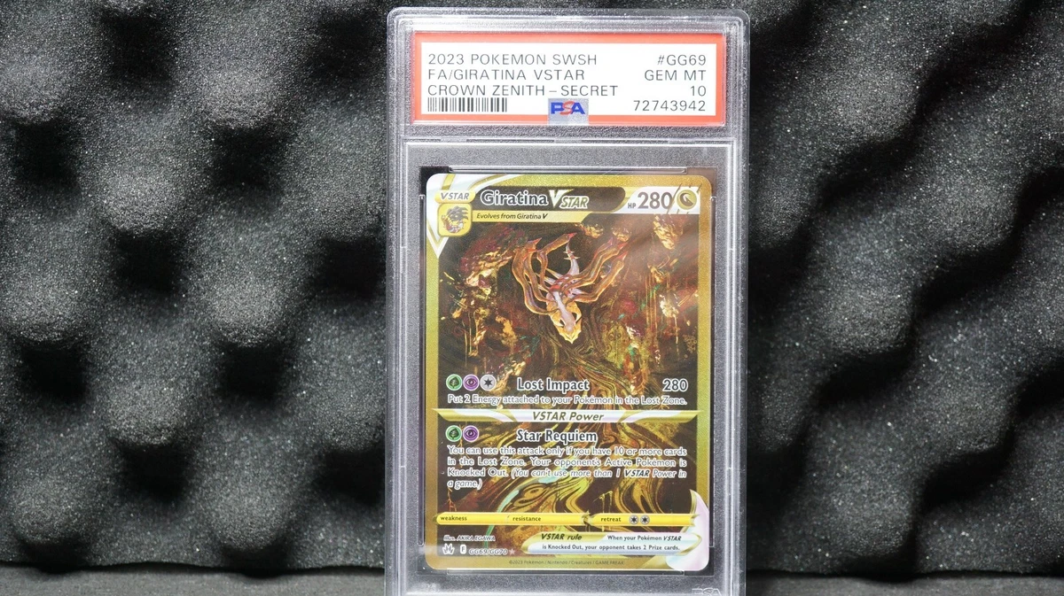 Pokémon Giratina VSTAR Secret Crown Zenith GG69 PSA 10