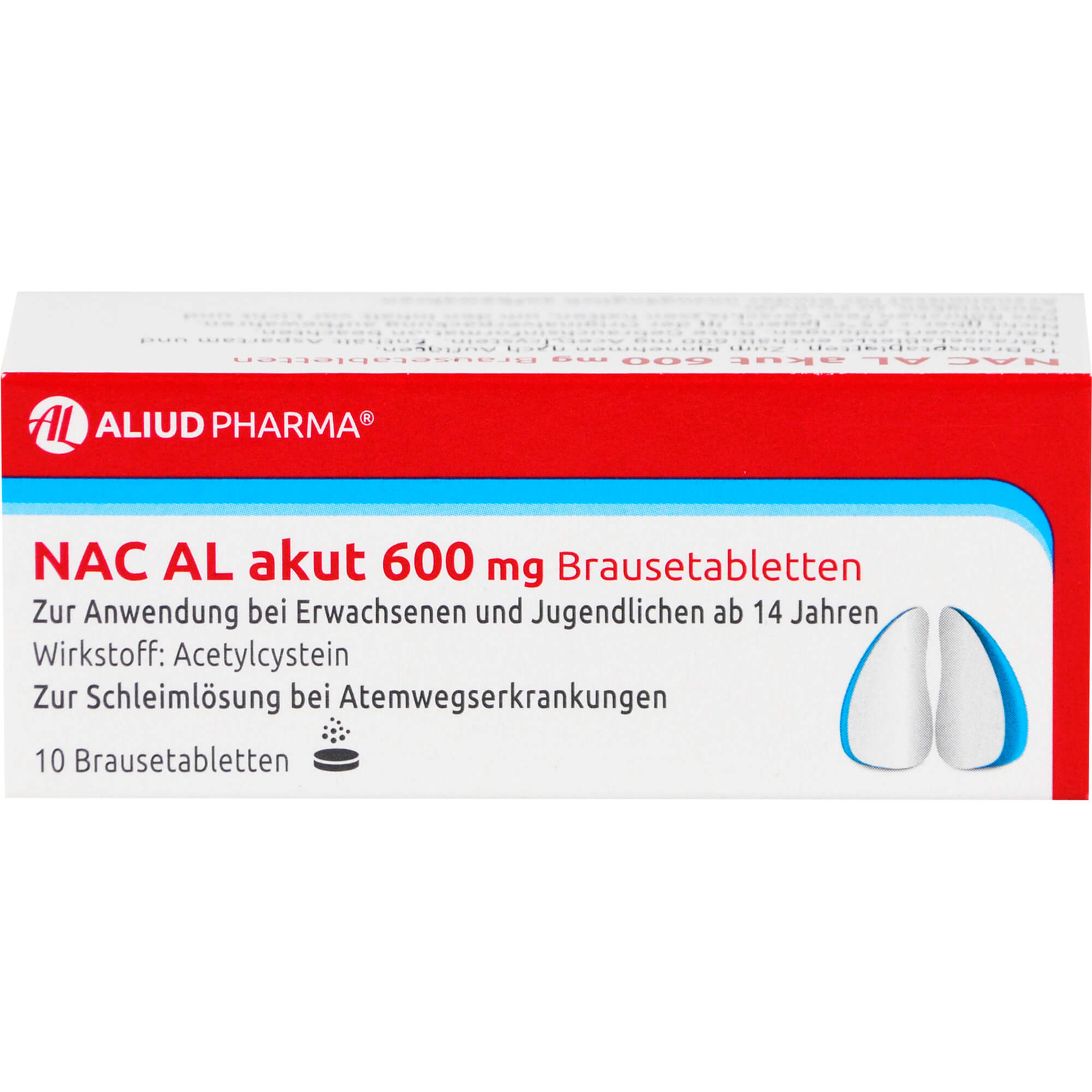 NAC AL akut 600 mg Brausetabletten, 10 St. Tabletten 724784