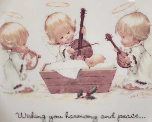 Pickard China WISHING YOU HARMONY AND PEACE 10.25" Christmas Dinner Plate Angel - Picture 2 of 4