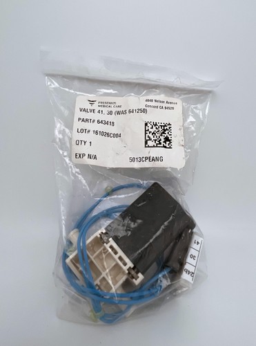 Fresenius 643418 / 6434181 VALVE, SOLENOID, 2-BARB PORTS, POS 41,30 - Picture 2 of 2