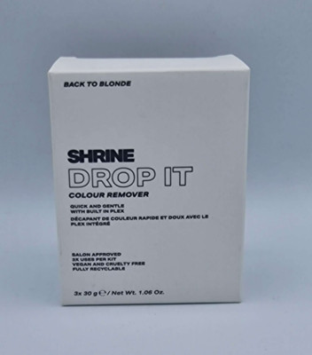 Shrine Drop It Farbentferner-Kit integrierte Plex-Technologie (3 x 30 g) - NEU UK