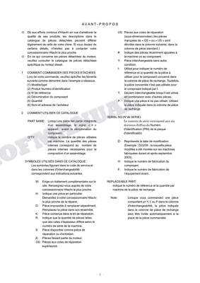 HITACHI ZX225USLC-M ZX135US ZX135UR Excavator Parts Catalog Manual