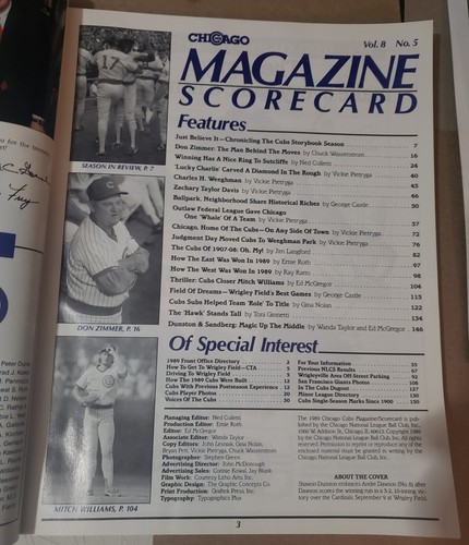 1989 NLCS Chicago Cubs vs San Francisco Giants Collector's Edition Program - Picture 3 of 6