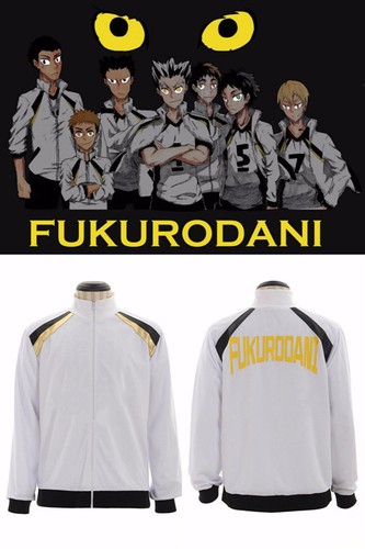 Haikyuu!! Fukurodani Academy jersey Uniform movement jacket Cosplay costume#1