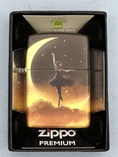 Mythological Moon Dancer 48781 540 Color Glow In The Dark Zippo Lighter NEW