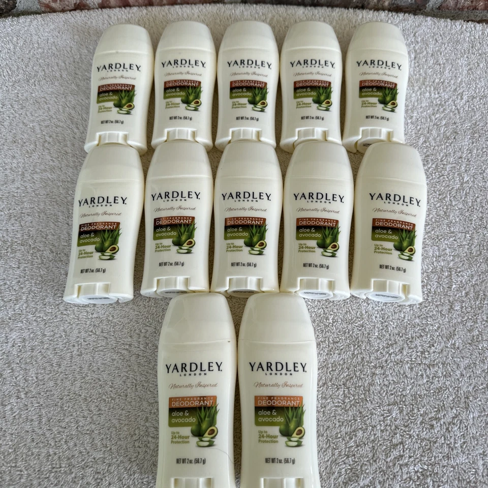 Pacote com 12 aloe e abacate antitranspirante Yardley London 2 oz inspirado naturalmente - Imagem 4 de 4