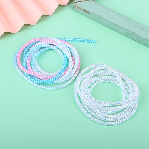 1.6M Color Cable Intertwine Rope Spiral Cable Protector Charging Cable Cover - 第 12/24 張圖片