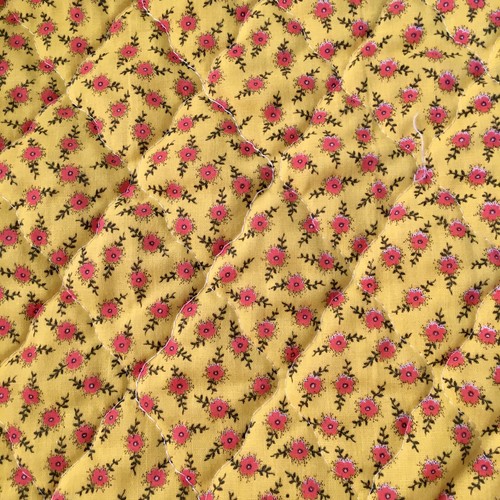 quilted calico fabric