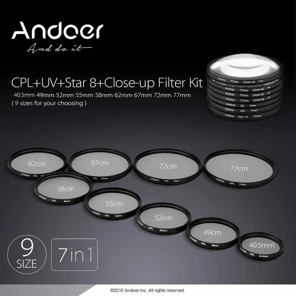  40.5mm +CPL+Star8+Close- (+1 +2 +4 +10) Photography Filter Z0R8 - Image 2 of 4