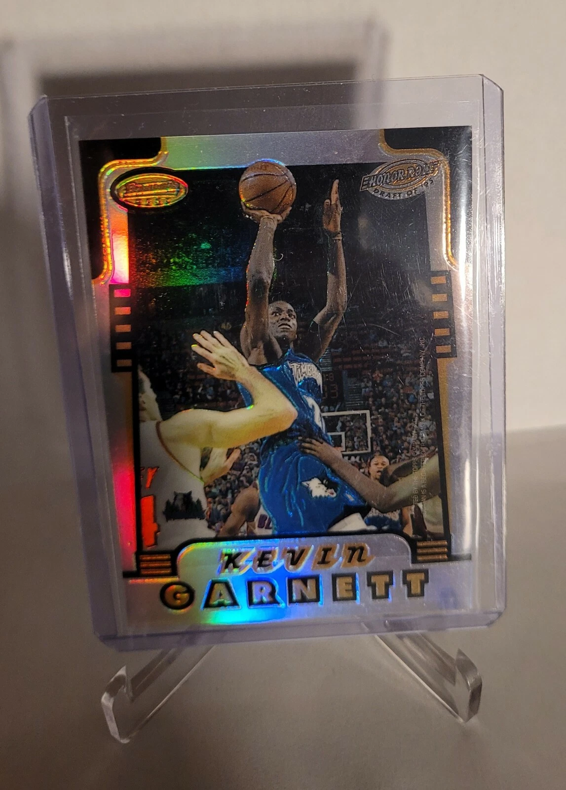 KEVIN GARNETT JERRY STACKHOUSE 1996-97 Bowman's Best Honor Roll REFRACTOR SP
