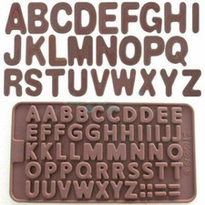 48 Alphabet Letters Dots Hyphen Silicone Mould Chocolate Fondant Jelly Mold