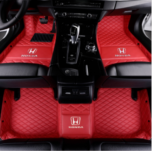 Tailored Custom PU Leather Car Floor Mat For Honda Civic CR-V HR-V Jazz CR-Z - Picture 16 of 18