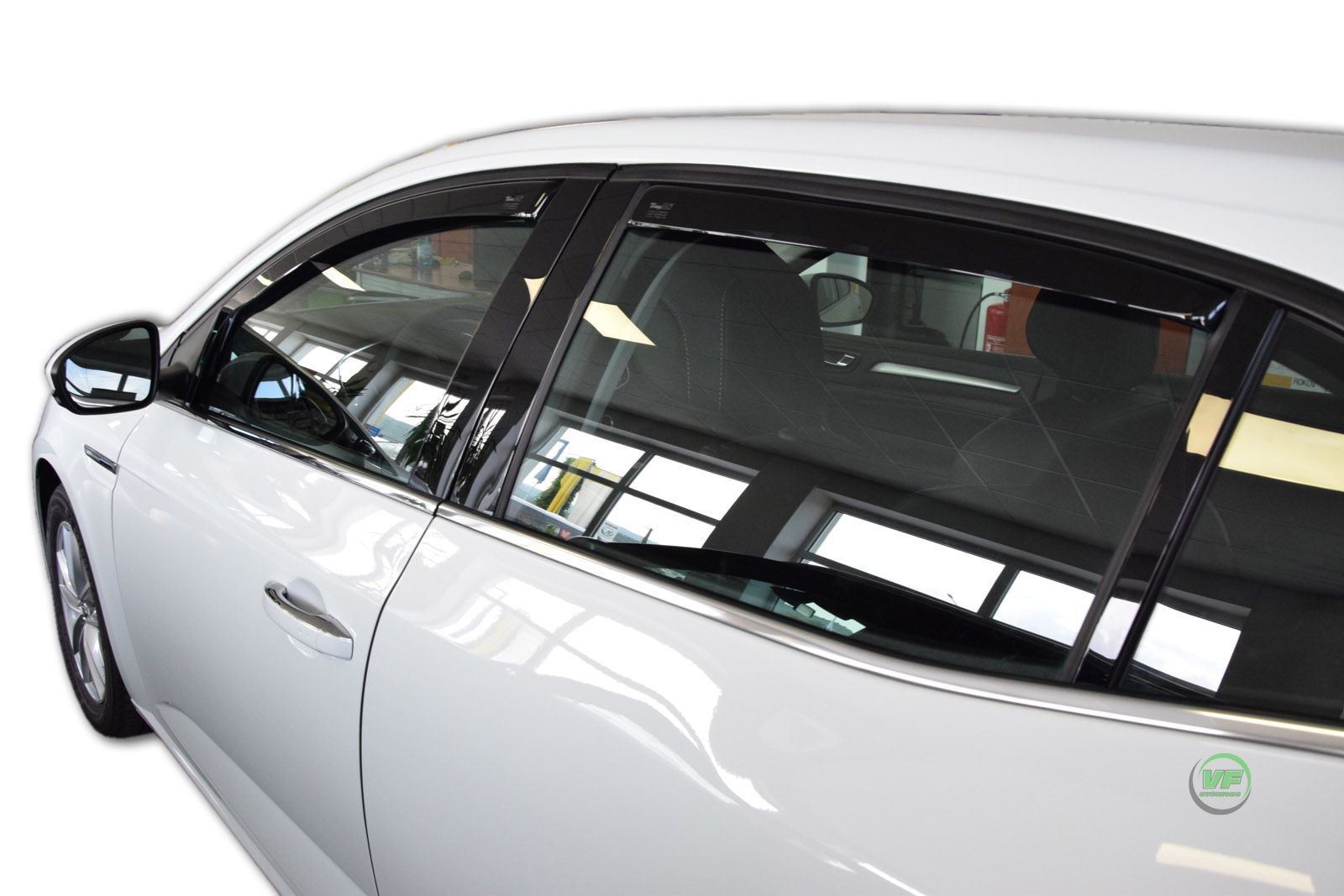 SET OF 4 HEKO TINTED WIND DEFLECTORS for RENAULT MEGANE mk4 5 DOOR HTB