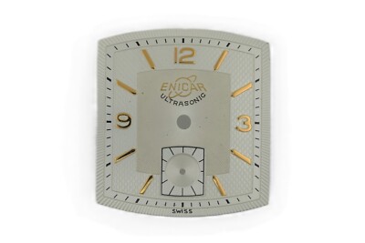 Enicar Ultrasonic Vintage Watch Dial NOS 22.5 x 24.5mm *B3131