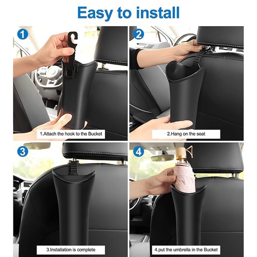 Tesla Car Umbrella Holder Garbage Can Trash Organizer Storage Holder Accessories - Bild 5 von 9