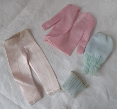 Barbie Mattel, Tressy, Mily Vintage, Frankreich, Konvolut Kleidung, Hose, Höschen...