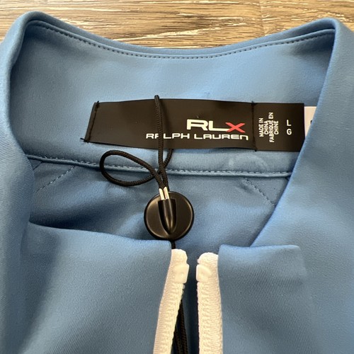 Chaqueta de golf para mujer RLX Ralph Lauren cremallera completa azul talla grande $138 nueva con etiquetas - Imagen 2 de 10