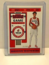 2019-20 Panini Contenders Game Ticket Blue #36 Hassan Whiteside/99