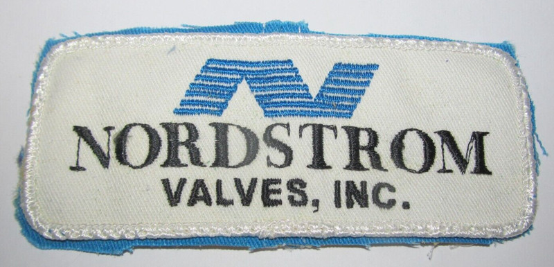 Nordstrom Valves Inc. Patch Work Uniform Hat Shirt Preowned Used Black Blue Whit