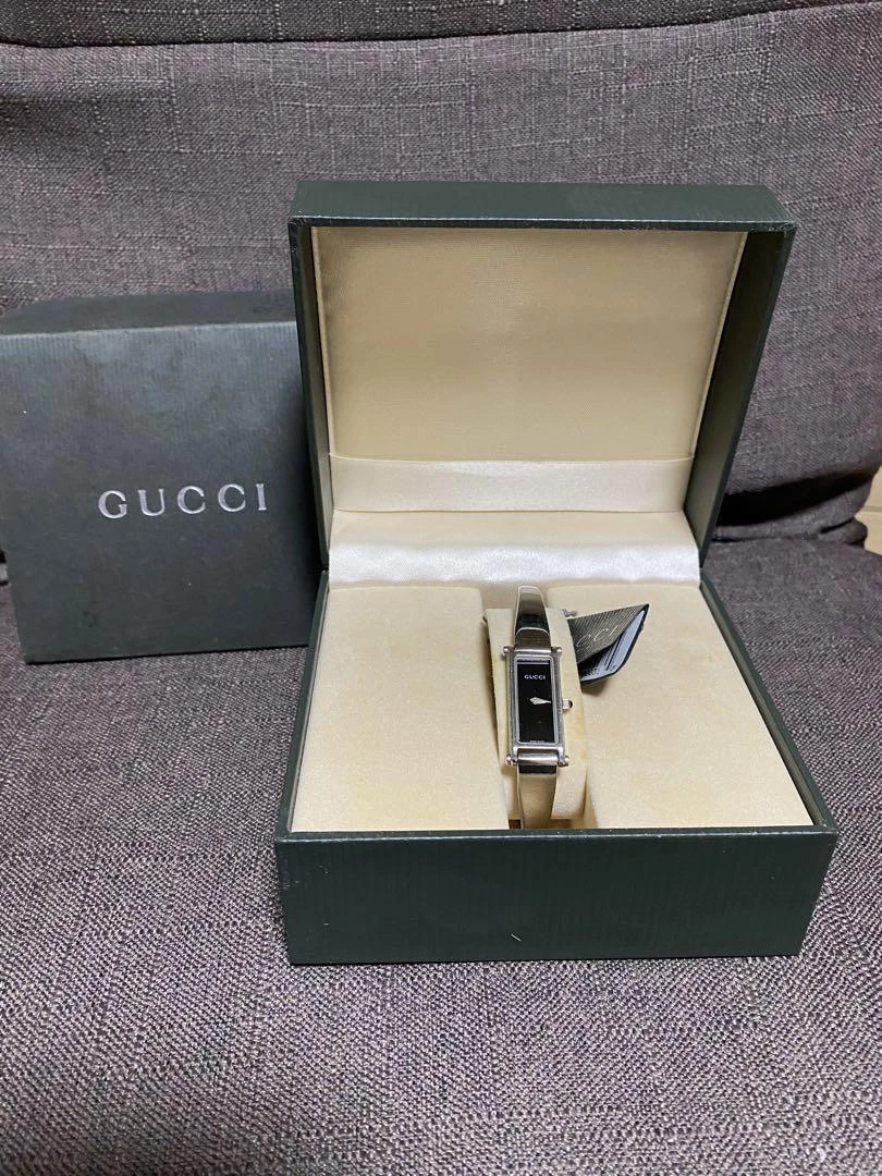 Montre Gucci 1500L quartz blanc argent femme pile morte dans sa boîte #4