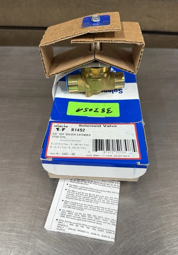New Sporlan B14S2 5/8" ODF Less Coil Solenoid Valve 3481