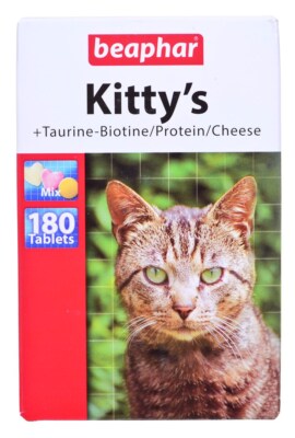 8711231127825 Beaphar Kitty's Mix Vitamintabletten für Katzen - 180 Stück. 