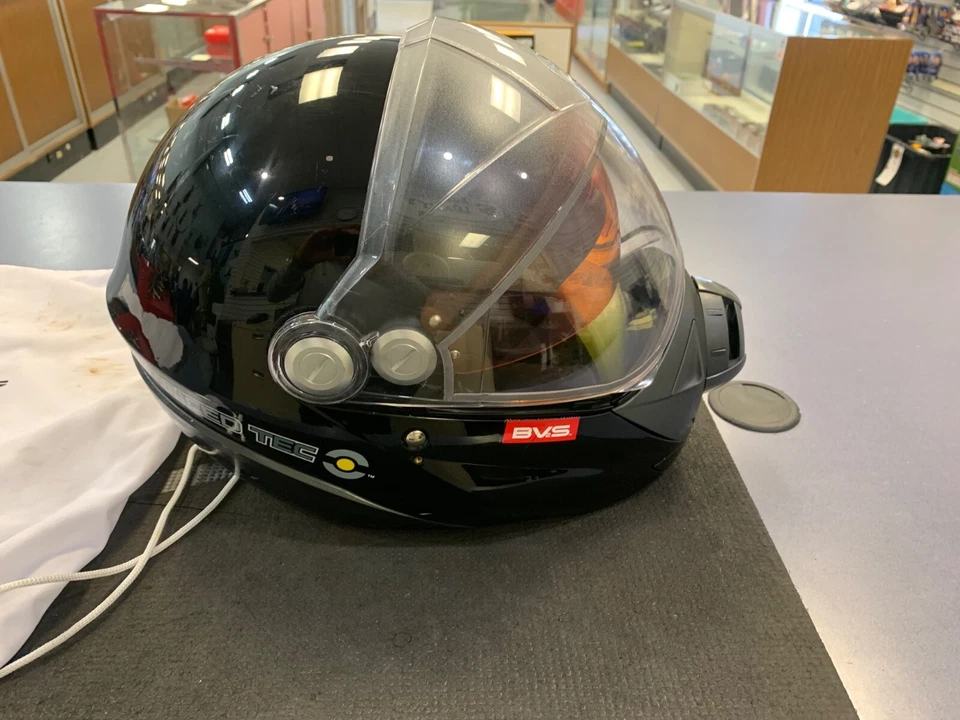 Skidoo bombardier bv2s advanced tec Helmet DOT Certified Black XL Missing Screw - Image 2 of 4