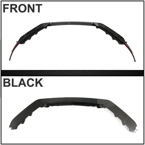 For Jaguar F-Type Base 2-Door 2017-20 REAL CARBON Front Bumper Lip Spoiler Chin - Picture 9 of 10