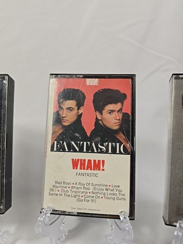LOT (3) Wham! Fantastic, I’m Your Man & Music From Heaven Music Cassette Tapes - Picture 4 of 23
