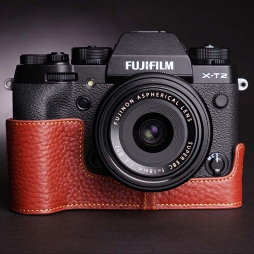 Funda completa hecha a mano de cuero genuino para cámara para Fujifilm X-T2 X-T3 - Imagen 9 de 20