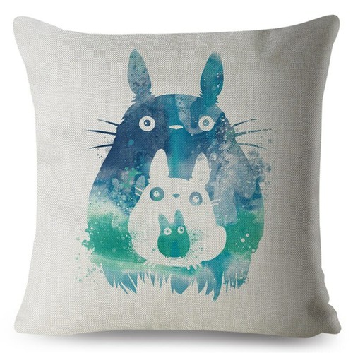 Miyazaki Hayao Japan Anime Totoro Print Cushion Covers Pillow Car Home Decor - Picture 14 of 38