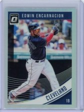 2018 Donruss Optic Edwin Encarnacion Cleveland Indians Silver Holo Prizm Card#87
