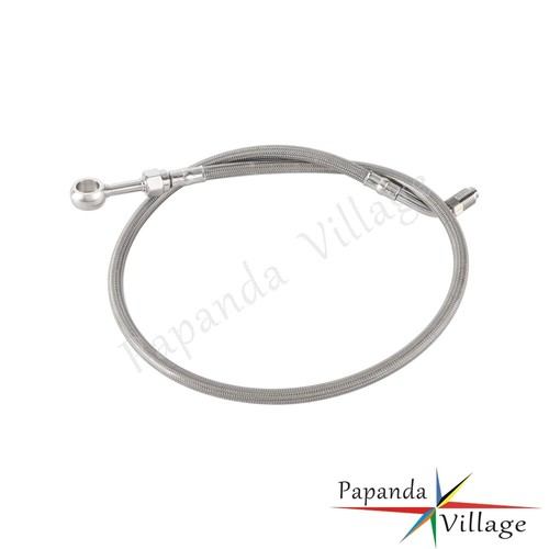 Silver 25.5"Stainless Steel Upper Brake Line For HARLEY Softail Sport Glide FLSB - Picture 7 of 8