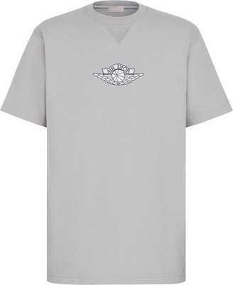 Dior x Jordan Grey Wings T-Shirt 