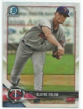Blayne Enlow Minnesota Twins 2018 Bowman Chrome Draft Refractor